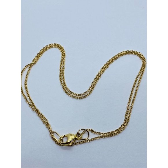 David Yurman Jewelry - David Yurman 18k Yellow Gold Necklace Chain Only 1.1mm 15.25"